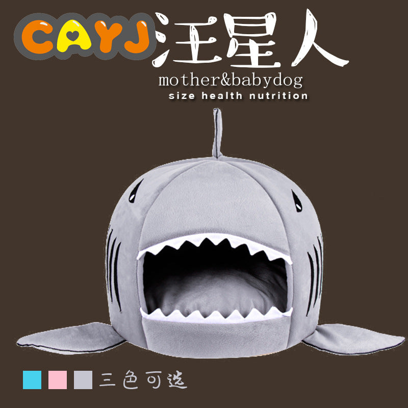 Shark Pet Bed for Dogs & Cats