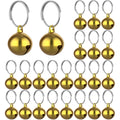 Outus 24 Sets of Cat Bells for Cat and Dog Collar Loud Pendant Pet Cat and Dog Bell Pet Pendant Accessories (Gold)